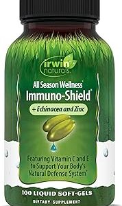 Irwin Naturals Immuno-Shield All Season Wellness for Body's Natural Defense System - 100 Liquid Soft-Gels