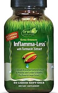 Irwin Naturals Inflamma-Less, Promotes Comfort, Mobility & Flexibility, 80 Liquid Softgels