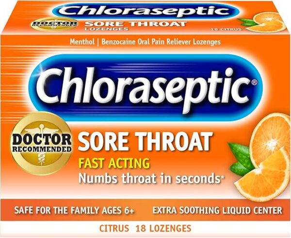 Chloraseptic Citrus Lozenges, 18ct