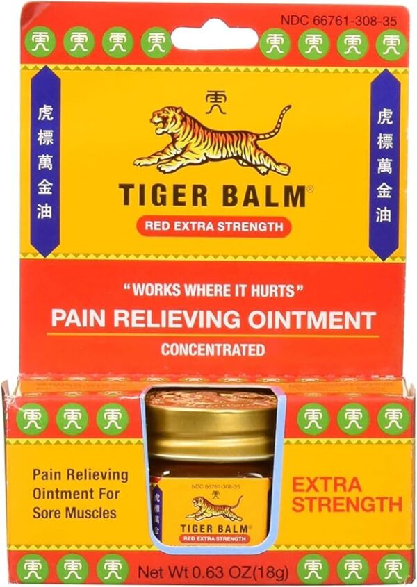 Tiger Balm, 18gram Pain Relief for Muscles