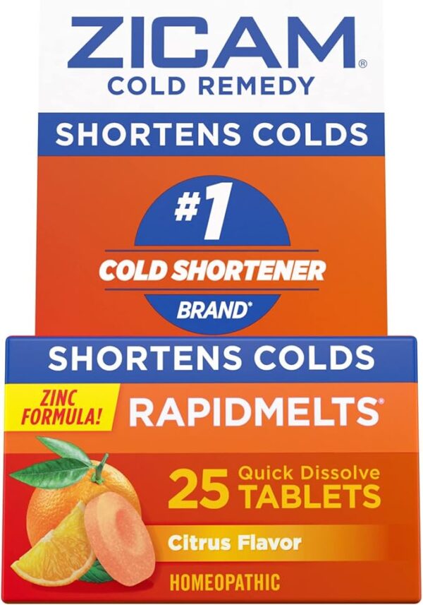 Zicam Rapidmelts Citrus, 25ct